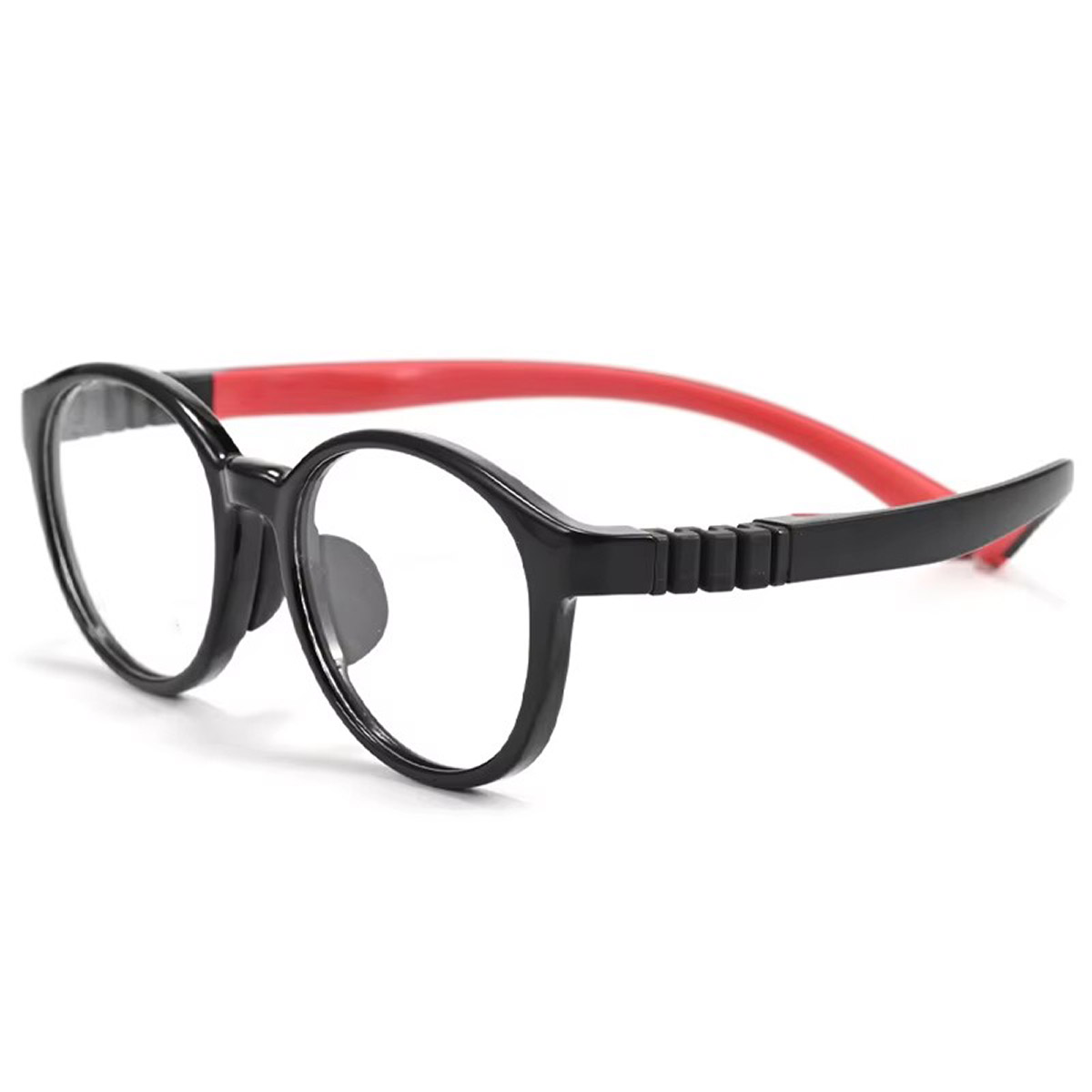 Silikon yuvarlak kaymaz çocuk optik gözlükleri Silikon yuvarlak kaymaz çocuk optik gözlükleri